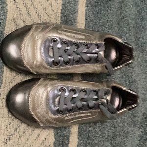 Dolce & Gabbana metallic tennis shoes
